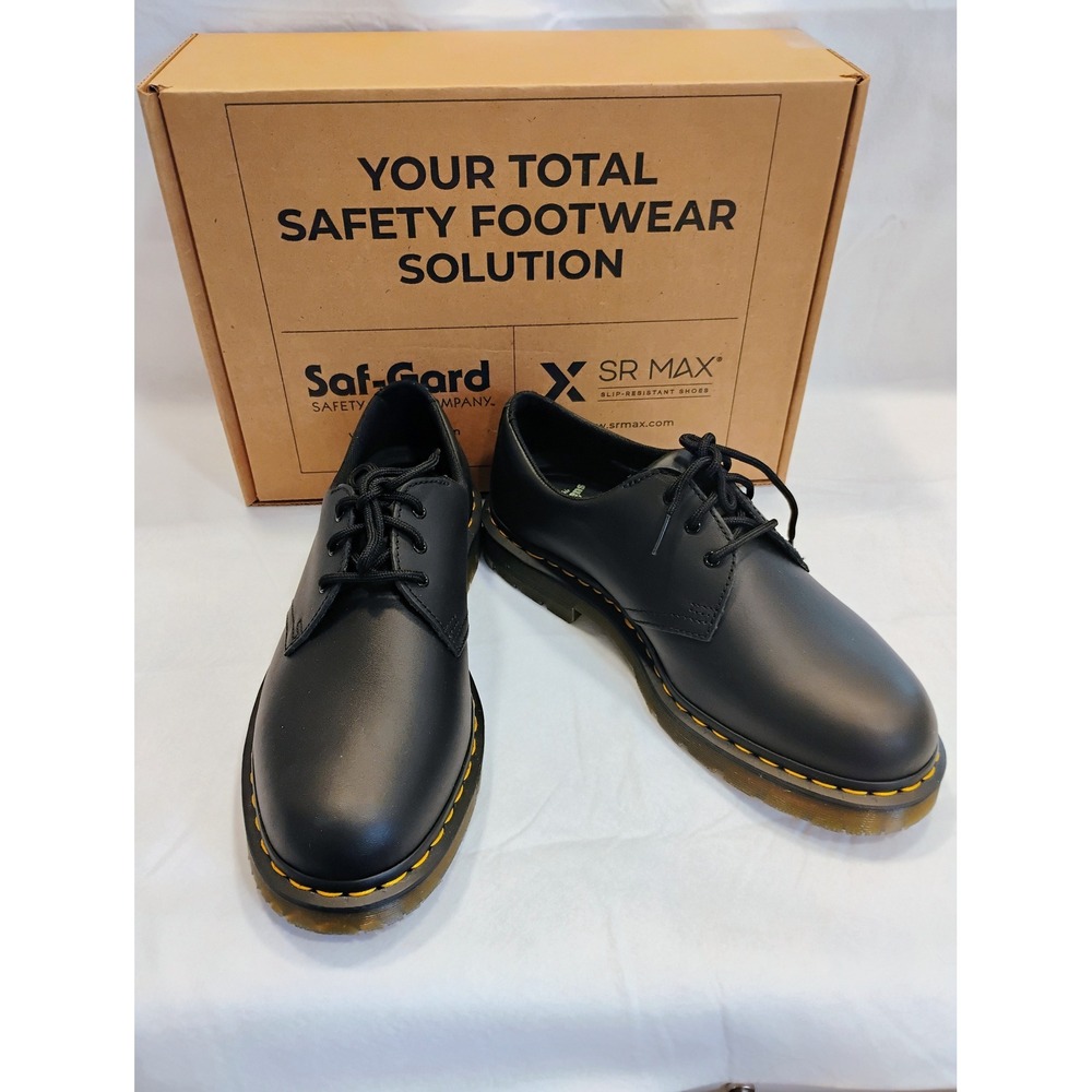 Dr. Martens 1461 SR Oxford Shoes Black Slip Resistant Shoes Men's 11